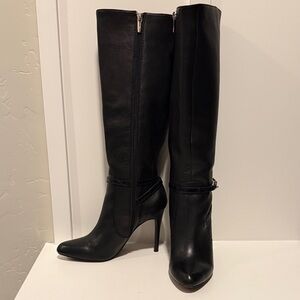 Coach Black Heeled Knee-High Boots